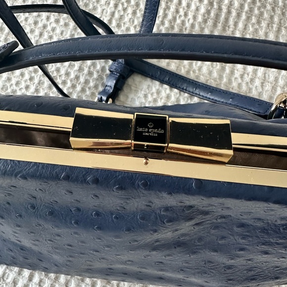 Kate Spade Ostrich Leather Satchel. Madeline - Picture 2 of 6